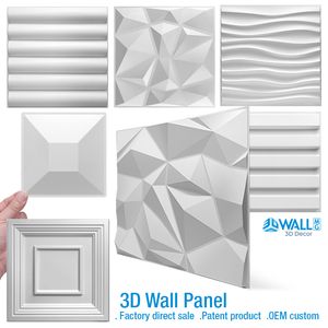 Renovación de la pared de la casa panel de pared 3D geométrico no autoadhesivo 3D pegatina de pared arte azulejo de cerámica papel tapiz habitación baño techo