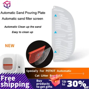 Inbraak 3PCS Originele PETKIT Kattenbak Automatische Wc Zand Gieten Plaat Filter Mesh voor PURA MAX Zandbak accessoires