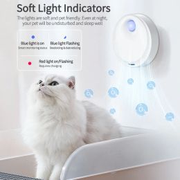 Purificateur d'odeur de chat intelligent, 4000mAh, désodorisant pour bac à litière pour chat, purificateur d'air automatique pour toilettes pour animaux de compagnie, déodorant pour litière pour chien et chat