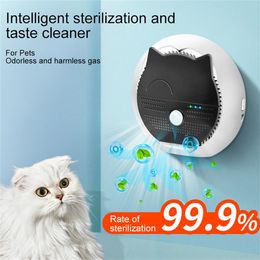 Huisbreaking Cat Strooien Geur eliminator Pet Ozone luchtzuiveringswerk Smart negatieve ionen desinfectie geurzuiveringsverfrisser voor toiletvak