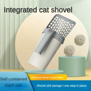 Cat à ménager Cat Spatule PET détachable Portable Plastique Président Pécheur Cat Litter Scoop Scoop Filter Plean Cat Accessoire