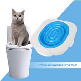 Kit d'entraînement aux toilettes pour chat, système de bac à litière pour animaux de compagnie, outil d'entraînement professionnel, couverture d'urinoir, fournitures de nettoyage pour chaton chat