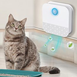 Inbraak Nieuwe 4000mAh Smart Kattengeurreiniger Voor Katten Kattenbak Deodorant Hondentoilet USB Oplaadbare Luchtreiniger Huisdieren Ontgeuringseffect