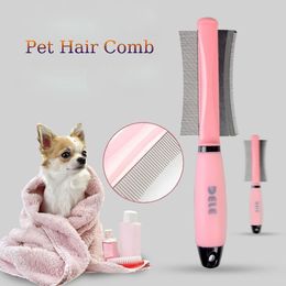 Huisbreaking Pet Hair Comb voor Cat Dog Hair Remover DubbleSide Easy Deshedding Brush voor lange kleine haarhond voor kattenopdrachtgereedschap