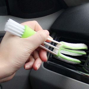 Huishoudelijke Clean Tool Dubbele Slider Auto Vent Lucht Outlet Reinigingsborstel Kit Home Windruit Blinds Keyboard Cleaner Tools