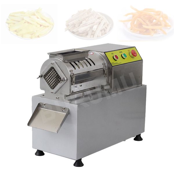 Coupeur électrique commercial de radis de patate douce de machine de frites de coupe de ménage