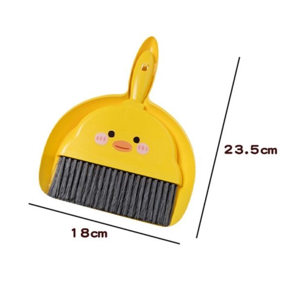 Mémoire mignon Duckling Modèle Plastique Nettoyer outil de nettoyage de bureau Hangable Ensemble de pinceau portable Brooms de fenêtre de fenêtre Kit de poussière