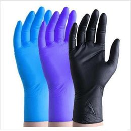 Jardin de nettoyage jetable ménage universel nitrile usure résistante aux gants résistants à la poussière gants gants sans touche bwb3471 s