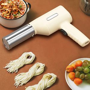 Huishoudelijke Elektrische Draadloze Pasta Maker Machine Auto Noodle 5 Vormen Afneembare Gereedschappen Gemakkelijk schoon te maken 240113
