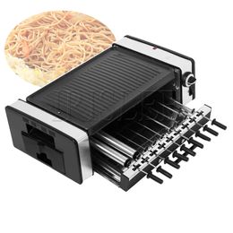 Grill électrique domestique, Machine à Barbecue, brochettes de Barbecue, gril rotatif automatique, 10 brochettes