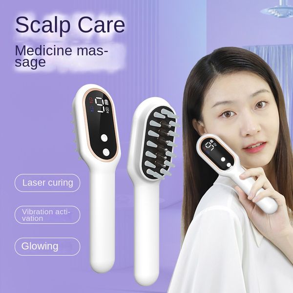 Masaje de masaje eléctrico doméstico Camino para el cabello negativo Aplicador del cuero cabelludo Guía de líquido Anti-Falling Massage Campo de crecimiento del cabello