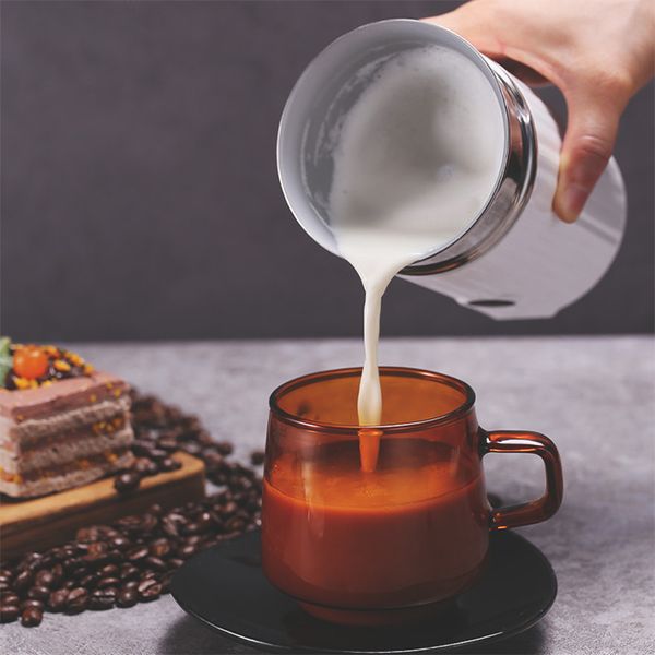 Espumador de leche eléctrico para el hogar, mezclador de Chocolate, capuchino, café con leche, licuadora portátil, Espumador de leche fría y caliente