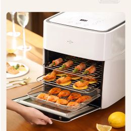 Huishoudelijke elektrische oven 12l SMART ELEKTRISCHE FRYER Multifunctionele luchtfriteuse Geïntegreerde automatische frietmachine 220V