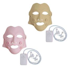 HUISHOUDEN GEZICHT Kleur Licht 3D Siliconen Massage Beauty Mask Face-Lifting Instrument LED Spectrometer 220513