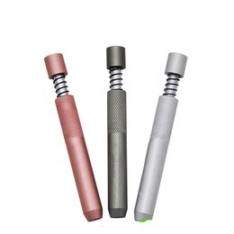 Tuyaux de cigarettes colorés de style de mode domestique Cigarettes en métal de forme spéciale Portable Mini cadeau de tuyau de tabac à fumer