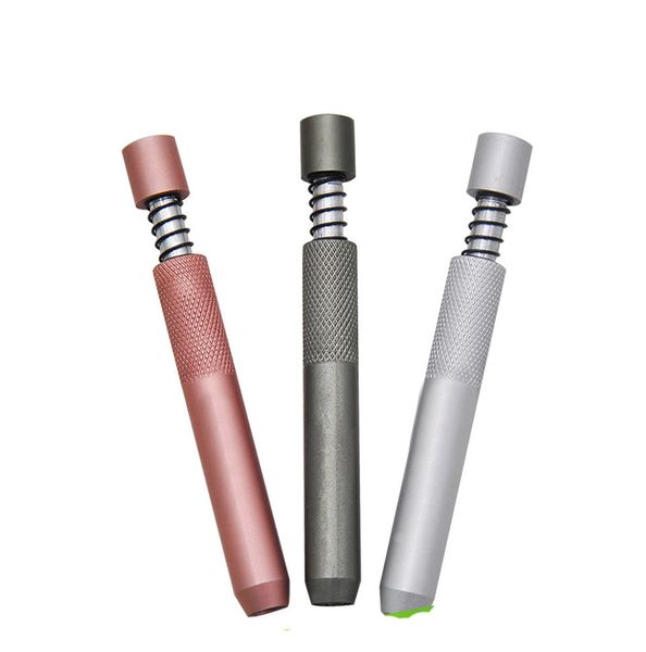 Estilo de moda para el hogar pipas de cigarrillos coloridas forma especial Metal portátil Mini pipa de tabaco para fumar regalo