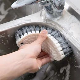 Brosse en plastique flexible domestique pour laver les vêtements, planches à brosses à linge, nettoyage ménager, vente en gros