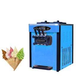 Máquina de Helados de Frutas congeladas totalmente automática para el hogar, alta calidad, 25L/H, máquina para hacer helados suaves de tres sabores, 110V y 220V