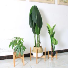 Huishoudstuin balkon houten bloem pot bonsai rack houder planten standaard plank