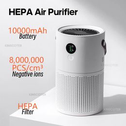 Huishoudelijke HEPA-luchtreiniger Draadloze draagbare reiniger Adsorptie van Pm25-stof Formaldehyde Voor mensen met pollenallergie 240308