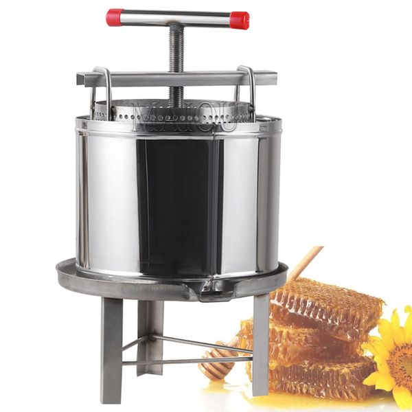 Máquina de prensado de miel para el hogar, máquina de miel de cera de abejas de acero inoxidable, dispensador de agua, herramientas de apicultura para el hogar