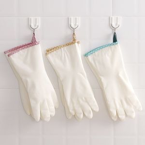 Gants de cuisine ménagers lavage de nettoyage domestique durable gants en caoutchouc de linge imperméable en gros