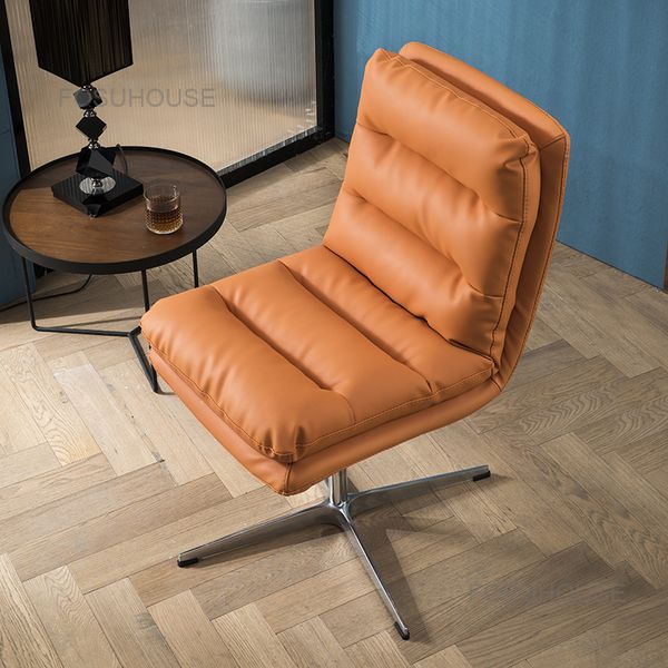 Chaises de bureau en cuir de ménage léger luxe arrière chaise d'ordinateur meubles de maison
