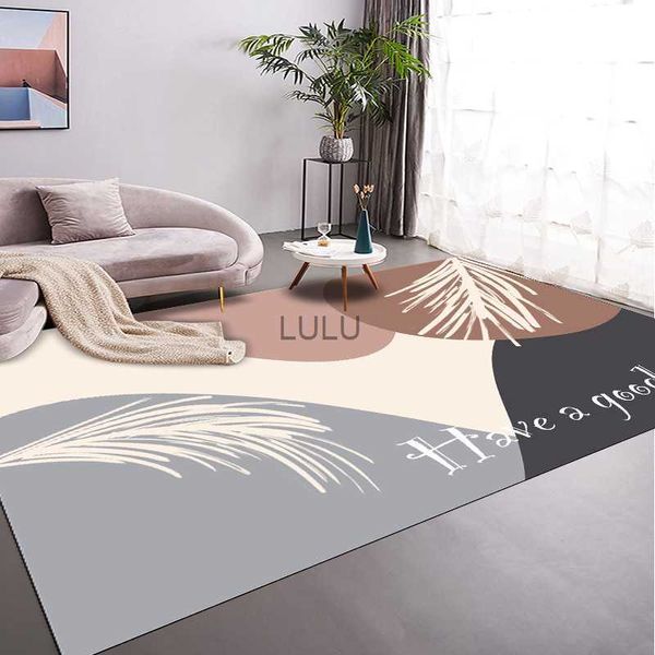 Le tapis antidérapant de salon de ménage peut être personnalisé pour le tapis de sol antidérapant de grande surface de Tatami de chevet de chambre à coucher de style moderne HKD230829