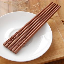 Huishoudelijk geladen hout zonder verf Waxen in Japanse stijl Hotel Huishoudelijke eetstokjes Gratis graveren Logo Groothandel