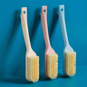 Household Long-handled Shoe Brush Hanging Plastic Multifunctional Plain Cleaning Soft Bristles Brushes Comfortable Effortless hz124