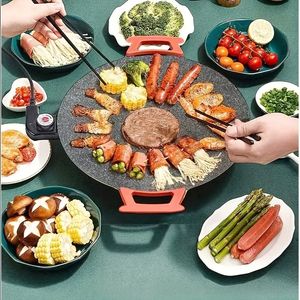 Huishoudelijke Maifanshi Micro-rook Barbecue Fornuis Gegrilde Vleespan Non-stick Pan Elektrische Bakpan