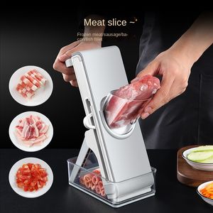 Huishouden Vlees Slicer Handleiding Beef Mafton Roll Food Slicer Snijmachine voor thuis koken