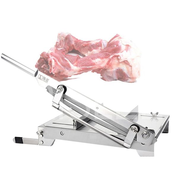 Máquina rebanadora de carne para el hogar, herramientas de cocina para pollo, pato, costillas de pescado, espesor de cordero, rebanadora Manual ajustable, cortador de huesos