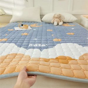 Huishoudelijke melk Veet matras zacht kussen winter verdikt bed matras slaapzaal student enkele matras quilt deken mat