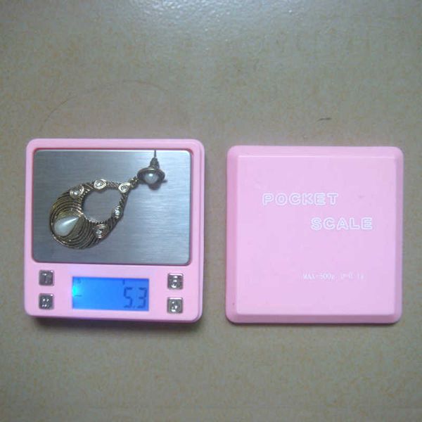 Básculas para el hogar 0,01g 200g rosa joyería Digital Mini báscula de bolsillo para pesaje de oro báscula de gramo x0726