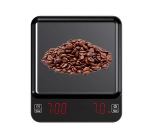 Huishoudschalen hand gebrouwen koffieschaal huishouden kleine elektronische schaal aanraakschaalschaal keukenschaal met timer 230426