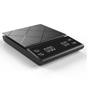 Household Scales Precision Electronic Kitchen Scale 3kg/0.1g LCD Digital Drip Coffee Scale with Timer Weight Balance Household Scale 230426