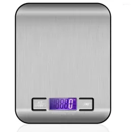 Échelle de cuisine en acier inoxydable Scale électronique pesant 5 kg 10 kg de bijoux alimentaires alimentaires