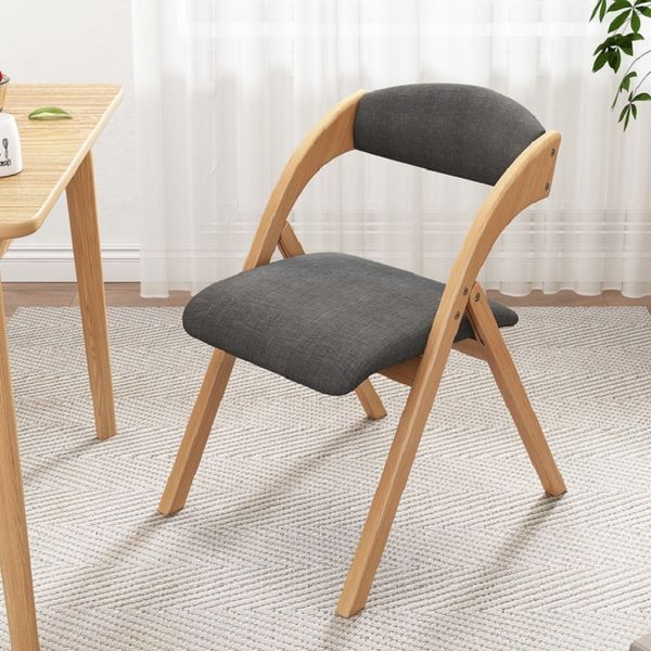 Sillas de madera sólida doméstica silla plegable silla de computadora plegable ventas directas portátiles sillón suave