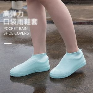 Household Sundries Waterproof Shoe Cover Silicone Material Unisex Shoes Protectors Rain Boots for Indoor Outdoor Rainy Days