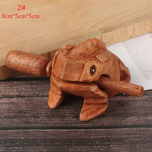 Huishoudelijke Zondjesdragen Wooden Lucky Frog Toy Animal Money Frog Clackers Kids Musical Instrument Percussion Children Toys Gift