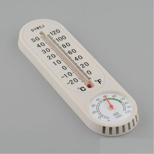 Thermomètres domestiques Thermomètre domestique analogique Hygromètre Température et humidité murales 400pcs / lot Livraison directe Accueil G Dhgkf