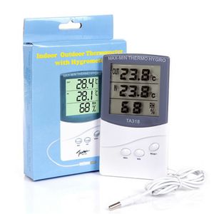 Huishoudelijke thermometers Hoge kwaliteit Digitale LCD -binnen-/ buiten thermometer Hygrometerthermo Hygro Meter Timer Countdown Clock