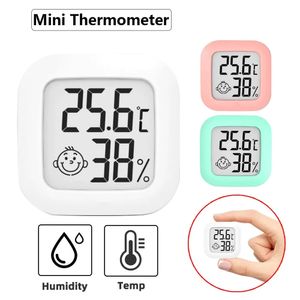 Thermomètres domestiques Mini LCD thermomètre numérique hygromètre pièce intérieure température électronique compteur d'humidité capteur jauge Station météo pour la maison 231101