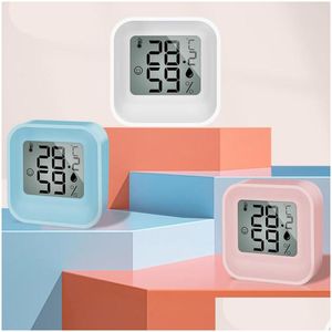 Thermomètres domestiques Mini LCD Thermomètre numérique Hygromètre Température électronique de la pièce intérieure Portable pour la livraison directe de cuisine Dh9Cu