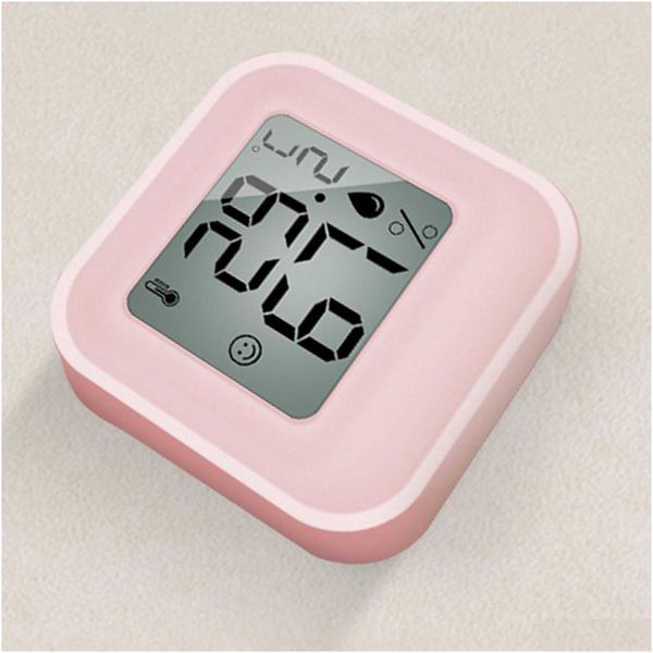 Thermomètres domestiques Mini LCD Thermomètre numérique Hygromètre Température électronique de la pièce intérieure Portable pour la livraison directe de cuisine Ot1Ee