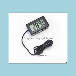 Huishoudelijke thermometers Zonkriezen Home Garden 500 stks Digitale LCD -scherm Thermometer Koelkast Koelkast Zer Aquarium Fish Ta Dho5b