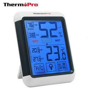 Thermomètres domestiques Thermopro TP55 Station météo numérique hygromètre thermomètre intérieur avec écran tactile et rétroéclairage humidité 230920