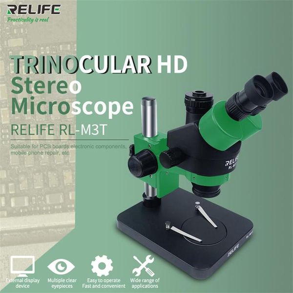 Ensemble d'outils ménagers Microscope à zoom continu avec caméra pour téléphone PCB Outils de réparation électronique Professionnel Han254R