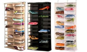 Huishoudelijke Handige 26 Pocket Schoenenrek Organizer Houder Vouwdeur Kast Opknoping Space Saver met 3 Color3819122